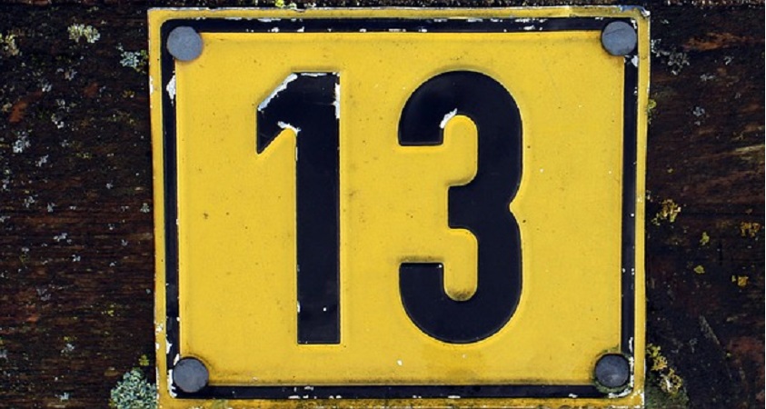 La asociación del número 13 en la historia