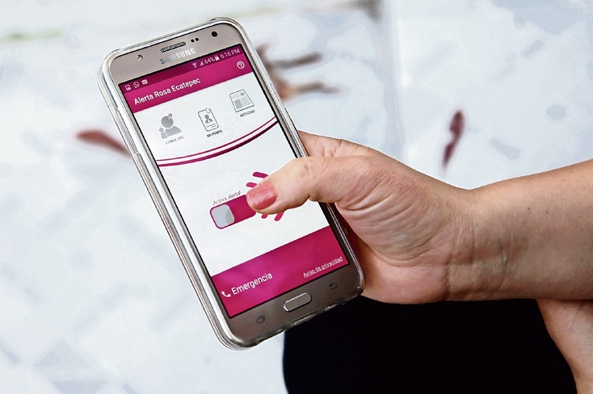 La aplicación móvil Mujer Segura Alerta Rosa