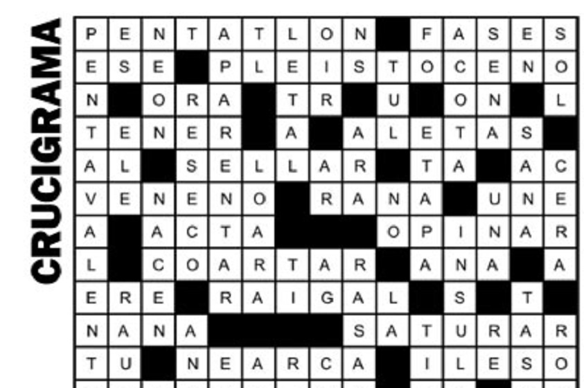 Crucigramas, actividades y juegos en ePasatiempos