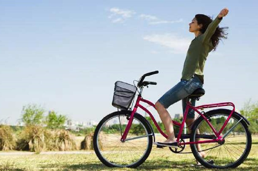Montar en bici es una actividad muy divertida